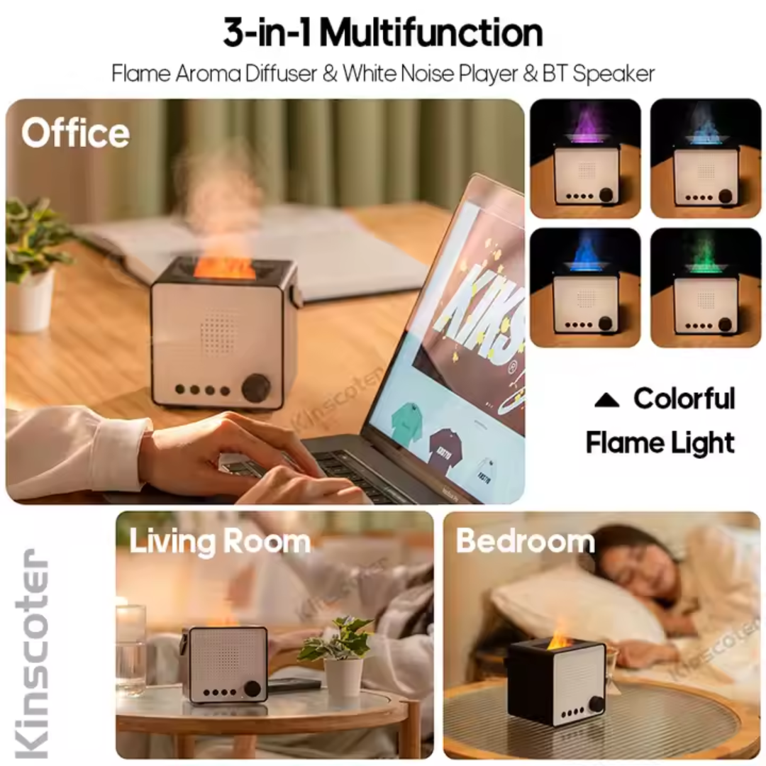 White Noise Humidifier & Bluetooth Speaker